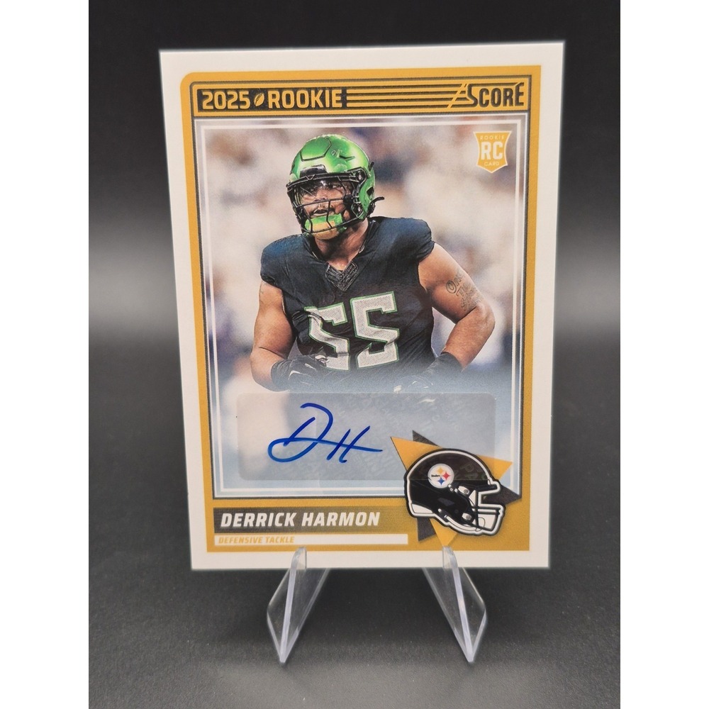 2025 Score Derrick Harmon #81 Rookie Autograph (RC) (AU) Pittsburgh Steelers